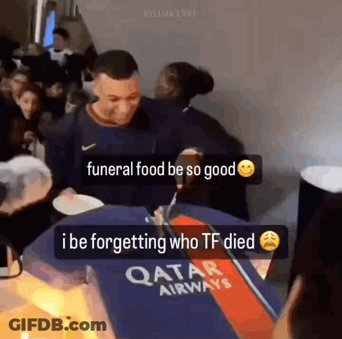Two Men One In Qatar Airways Shirt GIF