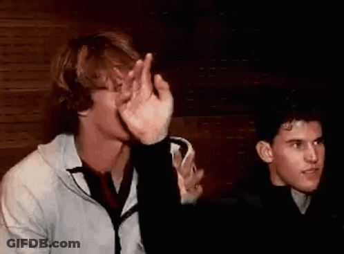 Two Men One Making Face GIF