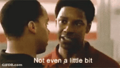 Two Men One Saying Not Even A Little Bit GIF