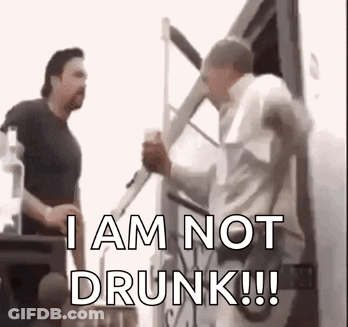 Two Men One Says I Am Not Drunk GIF