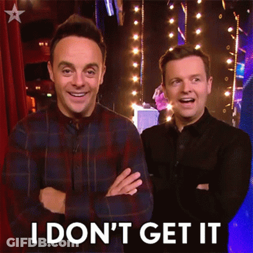 Two Men One Says I Don't Get It GIF