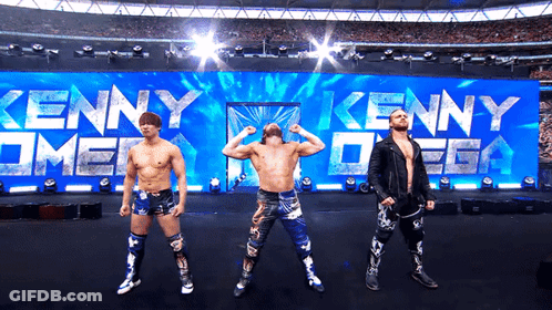 Two Men One Wearing Impact Championship Belt GIF