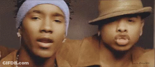 Two Men One With Hat And Headband GIF