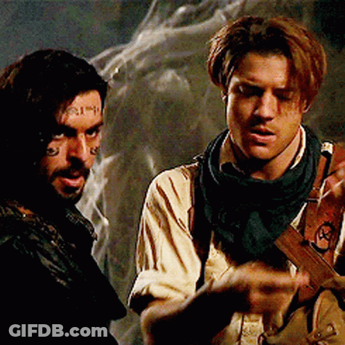 Two Men One With I Am Face Tattoo GIF