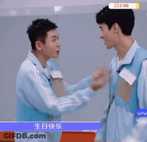 Two Men One With Name Tag GIF
