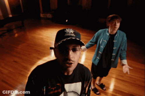 Two Men One With Reebok Hat GIF