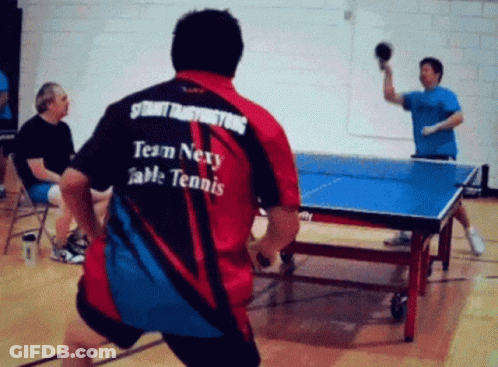 Two Men Playing Ping Pong Team Nexy Shirt GIF