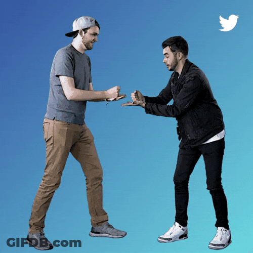 Two Men Playing Rock Paper Scissors GIF