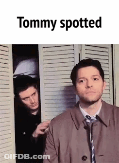 Two Men Pointing At Each Other GIF