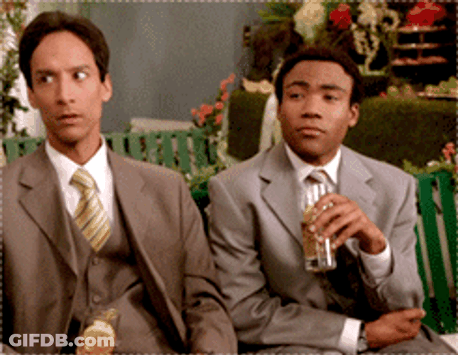 Two Men Pointing GIF
