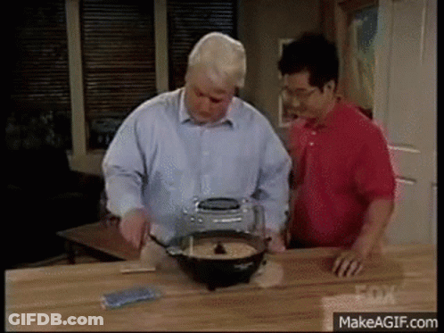 Two Men Preparing Food Fox GIF