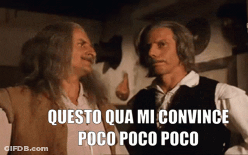 Two Men Questo Qua Mi Convince Poco Poco Poco GIF