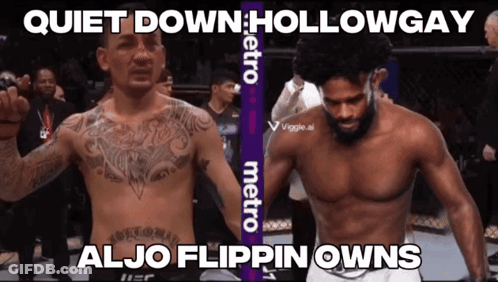 Two Men Quiet Down Holloway And Aljo Flippin Owns GIF