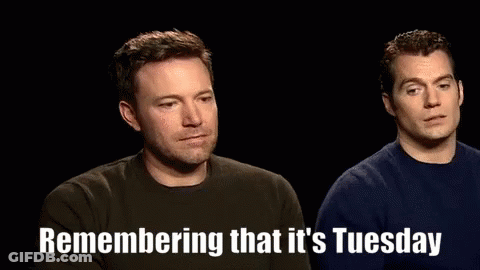 Two Men Remembering That It's Tuesday GIF