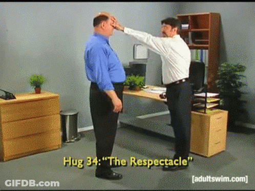 Two Men Saying Hug 34 The Respectable GIF