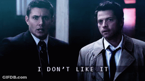 Two Men Saying I Don't Like It GIF