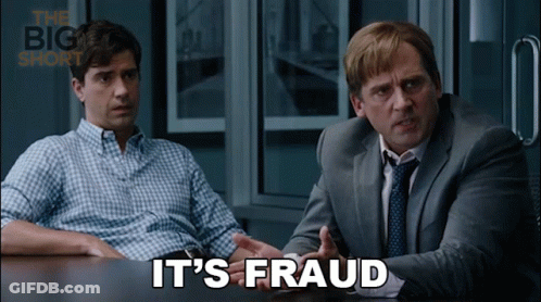 Two Men Saying It's Fraud GIF