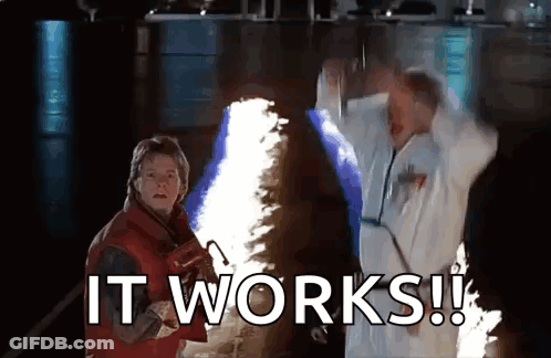 Two Men Saying It Works GIF