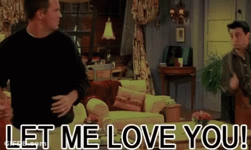 Two Men Saying Let Me Love You GIF