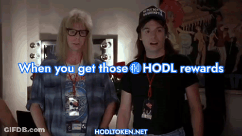 Two Men Saying When You Get Those Hodl Rewards GIF
