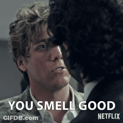 Two Men Saying You Smell Good Netflix GIF