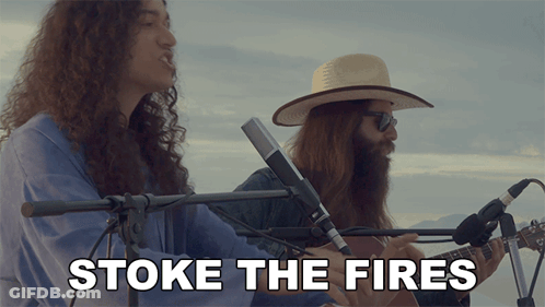 Two Men Singing And Playing Guitars No Pain At All GIF