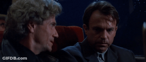 Two Men Sitting Did I Ever Tell You My Favorite Color Is Blue GIF
