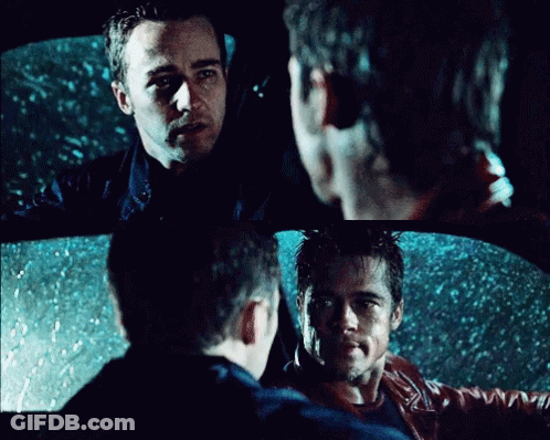 Two Men Sitting In A Car Talking GIF