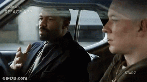 Two Men Sitting In Car One Talking GIF