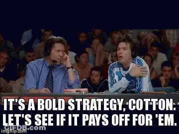 Two Men Sitting In Front Of Crowd Talking Strategy GIF