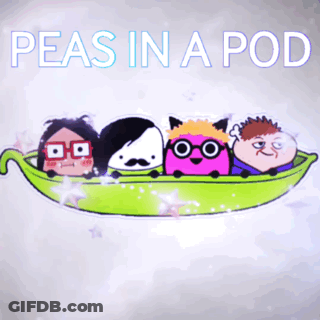 Two Men Sitting In Front Of Escape Pod Podcast Sign GIF