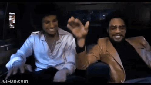 Two Men Sitting In Limousine One Wearing Sunglasses GIF