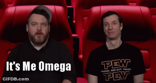 Two Men Sitting In Red Seats One In Pew Shirt GIF
