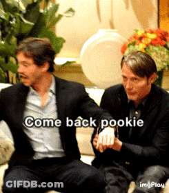Two Men Sitting On A Couch With The Words Come Back Pookie Written Above Them GIF