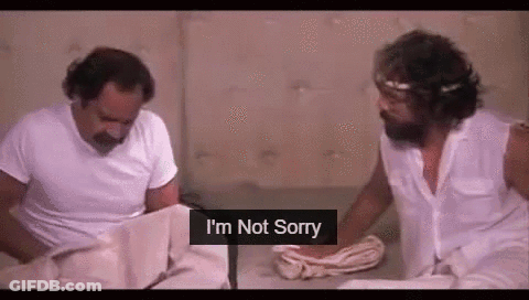 Two Men Sitting On Bed One Talking GIF