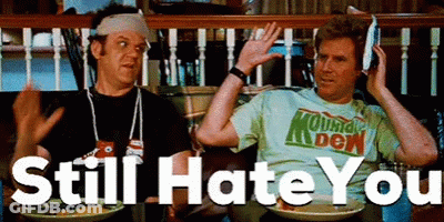 Two Men Sitting On Couch With Food GIF