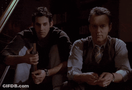 Two Men Sitting She Was Truly The Finest Of All Of Us GIF