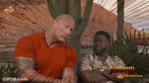 Two Men Sitting Side By Side Jumanji GIF