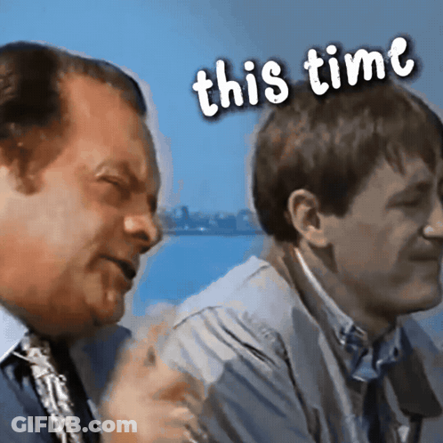 Two Men Sitting Together This Time GIF