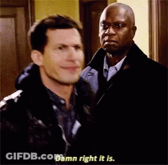 Two Men Standing Damn Right It Is GIF