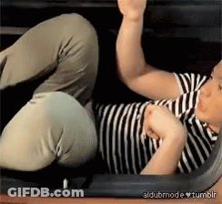 Two Men Standing In Boxing Ring GIF