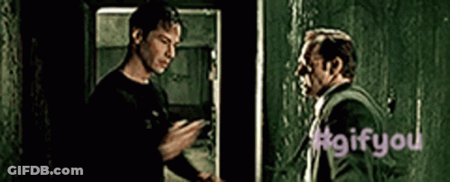 Two Men Standing In Front Of Door Gifyou GIF