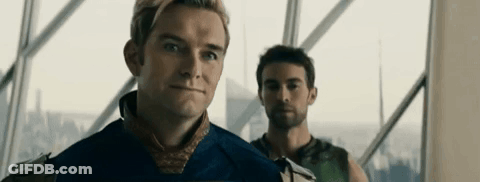 Two Men Standing In Front Of Window GIF