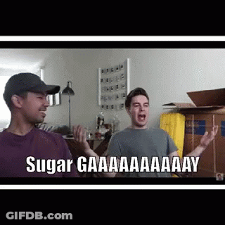 Two Men Standing In Living Room One Screaming GIF