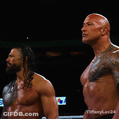 Two Men Standing In Ring With Tiffanyluv24 GIF