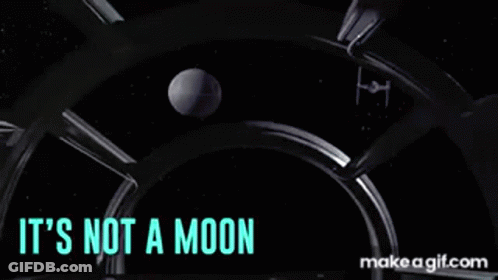 Two Men Standing Next To Each Other It's Not A Moon GIF