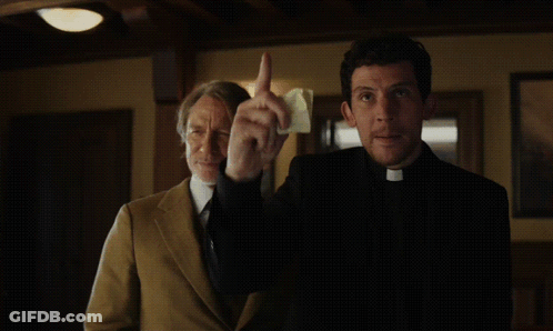 Two Men Standing Next To Each Other Saying That's It GIF
