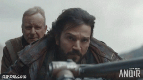 Two Men Standing Next To Each Other Star Wars GIF