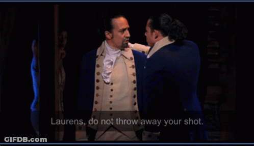 Two Men Standing Next To Each Other With Laurens Do Not Throw Away Your Shot GIF