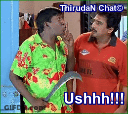 Two Men Standing One Holding Sickle GIF